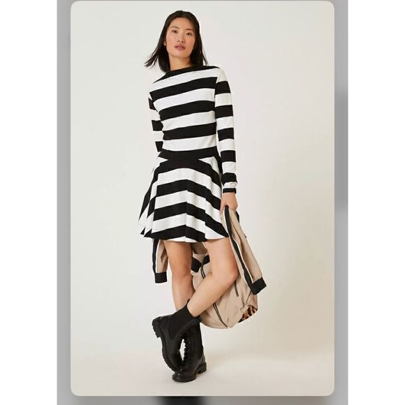 Anthropologie Maeve Knit Mock-Neck Mini Dress - Picture 1 of 4